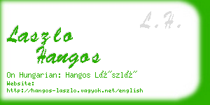 laszlo hangos business card